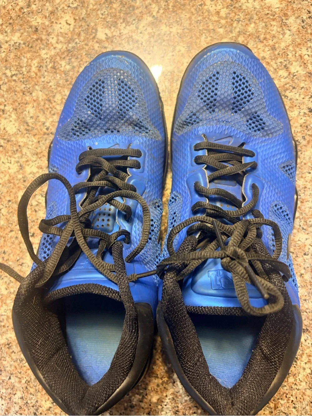 Nike Men’s Royal Blue and Black Athletic Training Shoes